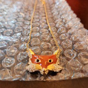 Kate Spade Into the Woods Fox necklace